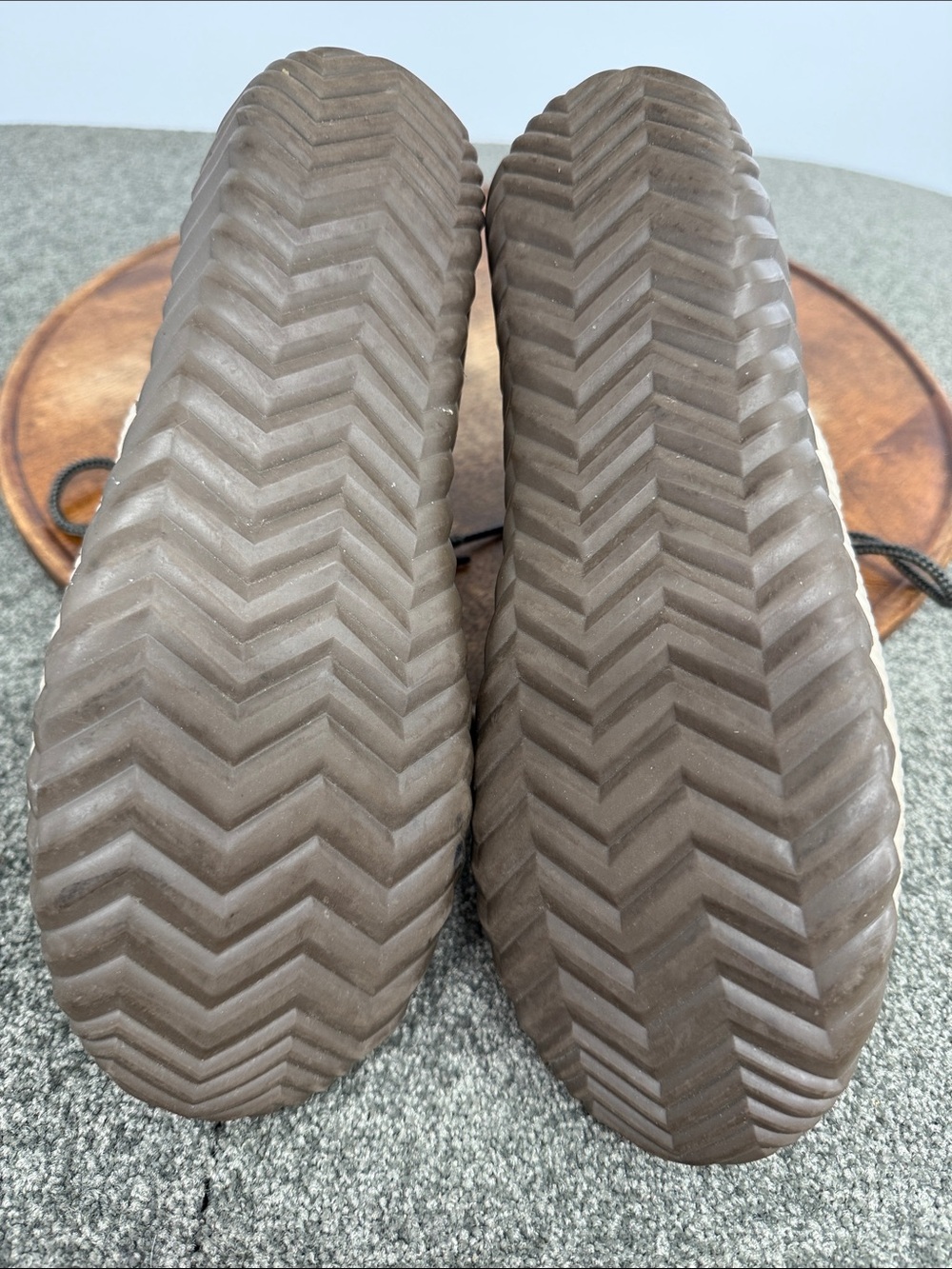 Sorel Boots Wm 8 Green Black Plaid Duck Waterproof Rubber Sole Out N About Plus - Picture 8 of 11